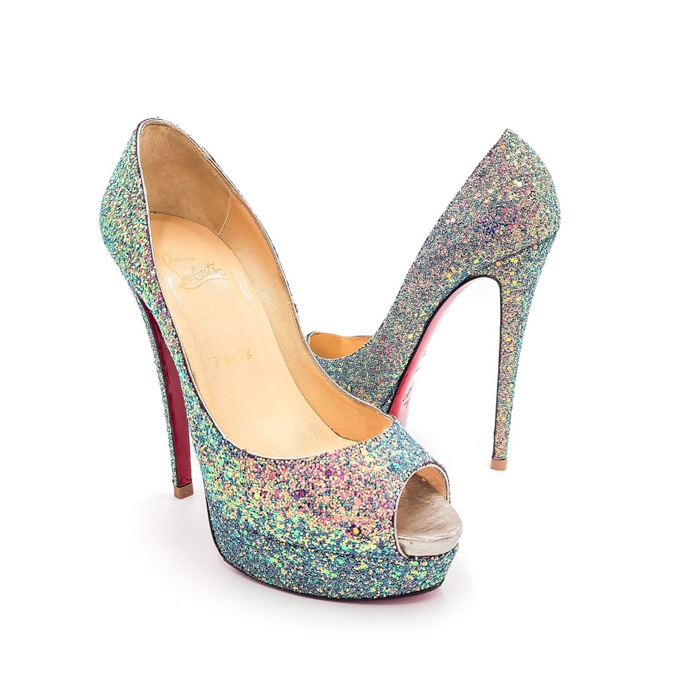 Christian Louboutin Multicolor Glitter Heels